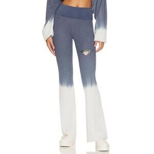 Boys Lie Love Angel Wings Heart Ombré Dyed Thermal Fold Over Flare Pants S